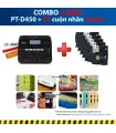 Combo: PT-D450 + 5 Cuộn nhãn 18mm