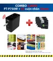 Combo: PT-P750W + 3 Cuộn nhãn 18mm