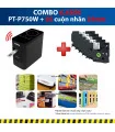 Combo: PT-P750W + 5 Cuộn nhãn 24mm