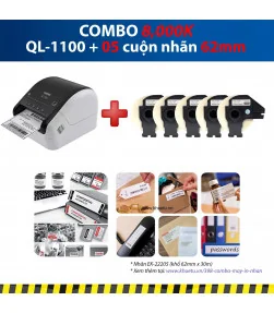 Máy in nhãn Combo: QL-1100 + 5 Cuộn nhãn 62mm | ⓿❽❻❽❺⓿❺⓿❺❺ | Máy in nhãn, máy in tem, máy in mã vạch | khuetu.vn