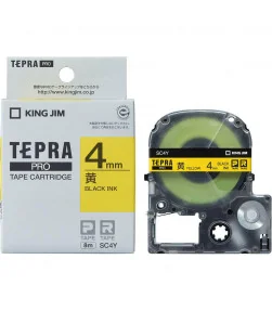 Tepra SC4Y (Chữ đen nền vàng, khổ 4mm) | ⓿❽❻❽❺⓿❺⓿❺❺ | Nhãn in, tem in, giấy in, băng nhãn, tape in | khuetu.vn