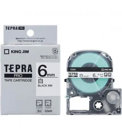 Tepra SS6K (Chữ đen nền trắng, khổ 6mm) | ⓿❽❻❽❺⓿❺⓿❺❺ | Nhãn in, tem in, giấy in, băng nhãn, tape in | khuetu.vn
