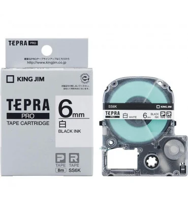 Tepra SS6K (Chữ đen nền trắng, khổ 6mm) | ⓿❽❻❽❺⓿❺⓿❺❺ | Nhãn in, tem in, giấy in, băng nhãn, tape in | khuetu.vn