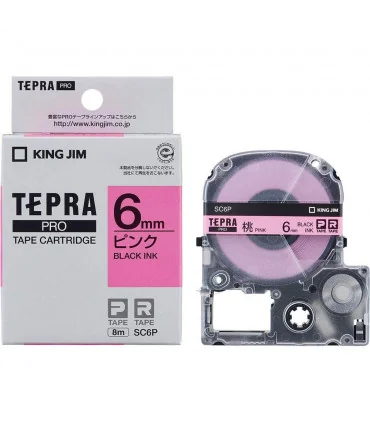 Tepra SC6P (Chữ đen nền hồng, khổ 6mm) | ⓿❽❻❽❺⓿❺⓿❺❺ | Nhãn in, tem in, giấy in, băng nhãn, tape in | khuetu.vn