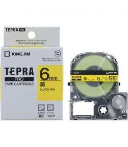 Tepra SC6Y (Chữ đen nền vàng, khổ 6mm) | ⓿❽❻❽❺⓿❺⓿❺❺ | Nhãn in, tem in, giấy in, băng nhãn, tape in | khuetu.vn