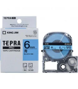 Tepra SC6B (Chữ đen nền xanh dương, khổ 6mm) | ⓿❽❻❽❺⓿❺⓿❺❺ | Nhãn in, tem in, giấy in, băng nhãn, tape in | khuetu.vn