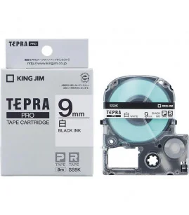 Tepra SS9K (Chữ đen nền trắng, khổ 9mm) | ⓿❽❻❽❺⓿❺⓿❺❺ | Nhãn in, tem in, giấy in, băng nhãn, tape in | khuetu.vn