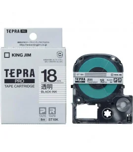 Tepra ST18K (Chữ đen nền trong, khổ 18mm) | ⓿❽❻❽❺⓿❺⓿❺❺ | Nhãn in, tem in, giấy in, băng nhãn, tape in | khuetu.vn