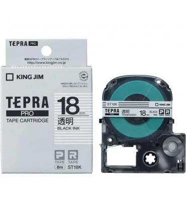 Tepra ST18K (Chữ đen nền trong, khổ 18mm) | ⓿❽❻❽❺⓿❺⓿❺❺ | Nhãn in, tem in, giấy in, băng nhãn, tape in | khuetu.vn