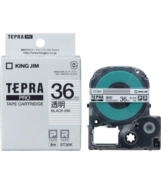 Tepra ST36K (Chữ đen nền trong, khổ 36mm)