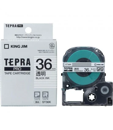 Tepra ST36K (Chữ đen nền trong, khổ 36mm) | ⓿❽❻❽❺⓿❺⓿❺❺ | Nhãn in, tem in, giấy in, băng nhãn, tape in | khuetu.vn