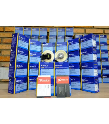 Brady PTL-11-498, Vinyl Cloth, màu trắng, 19.05mm x ‪12.7‬mm x 500 nhãn | ⓿❽❻❽❺⓿❺⓿❺❺ | Nhãn in, tem in, giấy in, băng nhãn, t...