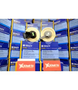 Brady PTL-11-498, Vinyl Cloth, màu trắng, 19.05mm x ‪12.7‬mm x 500 nhãn | ⓿❽❻❽❺⓿❺⓿❺❺ | Nhãn in, tem in, giấy in, băng nhãn, t...