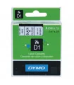 Dymo D1 S0720770 43610 6mm x 7m, Black on Clear