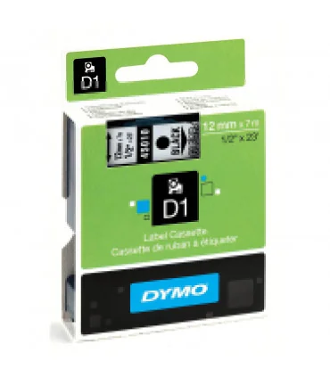 Dymo D1 S0720500 45010 12mm x 7m, Black on Clear | ⓿❽❻❽❺⓿❺⓿❺❺ | Nhãn in, tem in, giấy in, băng nhãn, tape in | khuetu.vn