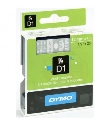 Dymo D1 S0720600 45020 12mm x 7m, White on Clear | ⓿❽❻❽❺⓿❺⓿❺❺ | Nhãn in, tem in, giấy in, băng nhãn, tape in | khuetu.vn