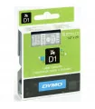 Dymo D1 S0720600 45020 12mm x 7m, White on Clear