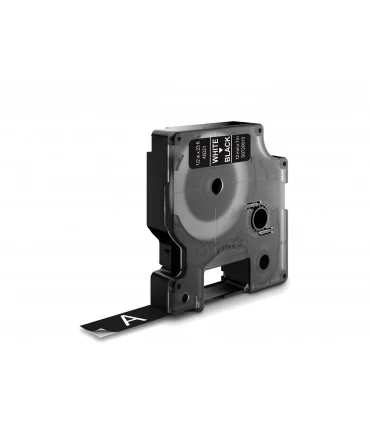 Dymo D1 S0720610 45021 12mm x 7m, White on Black | ⓿❽❻❽❺⓿❺⓿❺❺ | Nhãn in, tem in, giấy in, băng nhãn, tape in | khuetu.vn