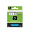 Dymo D1 S0720820 45800 19mm x 7m, Black on Clear