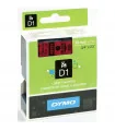 Dymo D1 S0720870 45807 19mm x 7m, Black on Red