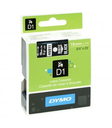 Dymo D1 S0720910 45811 19mm x 7m, White on Black | ⓿❽❻❽❺⓿❺⓿❺❺ | Nhãn in, tem in, giấy in, băng nhãn, tape in | khuetu.vn