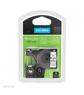 Dymo D1 S0718040 16957 Flexible Nylon 12mm x 3.5m, Black on White | ⓿❽❻❽❺⓿❺⓿❺❺ | Nhãn in, tem in, giấy in, băng nhãn, tape in...