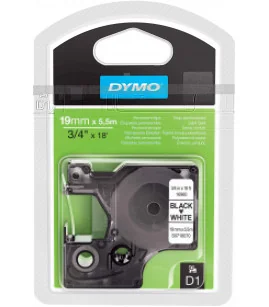 Dymo D1 S0718070 16960 Permanent Polyester 19mm x 5.5m, Black on White | ⓿❽❻❽❺⓿❺⓿❺❺ | Nhãn in, tem in, giấy in, băng nhãn, ta...