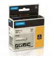 Dymo S0718580 (18443), Vinyl Label Tape, 9mm x 5.5m, Black on White
