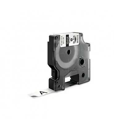 Dymo S0718600 (18444), Vinyl Label Tape, 12mm x 5.5m, Black on White | ⓿❽❻❽❺⓿❺⓿❺❺ | Nhãn in, tem in, giấy in, băng nhãn, tape...
