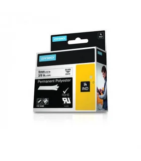 Dymo S0718240 (18482), Permanent Polyester Tape, 9mm x 5.5m, Black on White | ⓿❽❻❽❺⓿❺⓿❺❺ | Nhãn in, tem in, giấy in, băng nhã...