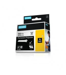 Dymo S0718240 (18482), Permanent Polyester Tape, 9mm x 5.5m, Black on White | ⓿❽❻❽❺⓿❺⓿❺❺ | Nhãn in, tem in, giấy in, băng nhã...