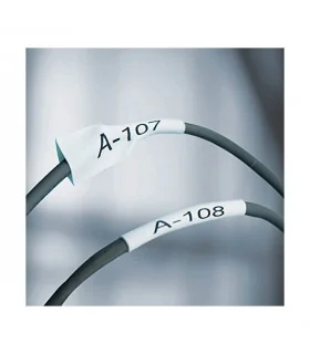 Dymo S0718260 (18051) Rhino Heat-Shrink Cable Label Tube 6 mm x 1.5 m Cassette - Black on White | ⓿❽❻❽❺⓿❺⓿❺❺ | Ống co nhiệt, ...