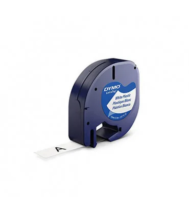 Dymo LetraTag S0721610 (91201) Plastic Label Tape 12mm x 4m - Black on White | ⓿❽❻❽❺⓿❺⓿❺❺ | Nhãn in, tem in, giấy in, băng nh...
