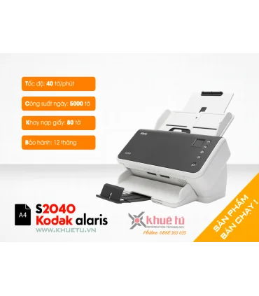 Máy scan Kodak s2040 (40ppm, 5000ppd, A4, USB) | Phân phối Kodak Scanner | ⓿❽❻❽❺⓿❺⓿❺❺ | khuetu.vn
