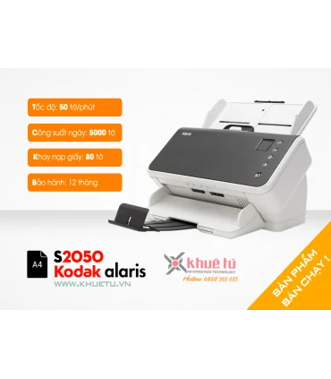 Máy scan Kodak s2050 (50ppm, 6000ppd, A4, USB) | Phân phối Kodak Scanner | ⓿❽❻❽❺⓿❺⓿❺❺ | khuetu.vn