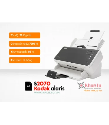 Máy scan Kodak s2070 (70ppm, 10000ppd, A4, USB) | Phân phối Kodak Scanner | ⓿❽❻❽❺⓿❺⓿❺❺ | khuetu.vn