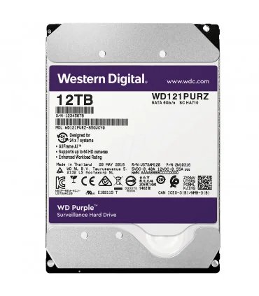 WD PURPLE 12TB 3.5 Inch SATA HDD 7200rpm 256MB Cache (WD121PURZ) | Phân phối WESTERN DIGITAL | ⓿❽❻❽❺⓿❺⓿❺❺ | khuetu.vn