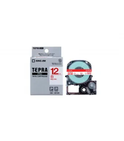 Tepra SS12R (Chữ đỏ nền trắng, khổ 12mm) | ⓿❽❻❽❺⓿❺⓿❺❺ | Nhãn in, tem in, giấy in, băng nhãn, tape in | khuetu.vn