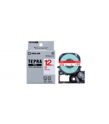 Tepra SS12R (Chữ đỏ nền trắng, khổ 12mm) | ⓿❽❻❽❺⓿❺⓿❺❺ | Nhãn in, tem in, giấy in, băng nhãn, tape in | khuetu.vn