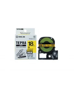 Tepra SC18YW (Chữ đen nền vàng, khổ 18mm, siêu dính) | ⓿❽❻❽❺⓿❺⓿❺❺ | Nhãn in, tem in, giấy in, băng nhãn, tape in | khuetu.vn