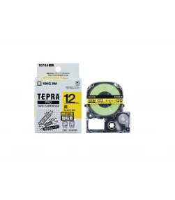 Tepra SC12YW (Chữ đen nền vàng, khổ 12mm, siêu dính) | ⓿❽❻❽❺⓿❺⓿❺❺ | Nhãn in, tem in, giấy in, băng nhãn, tape in | khuetu.vn