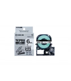 Tepra SS6KW (Chữ đen nền trắng, khổ 6mm, siêu dính) | ⓿❽❻❽❺⓿❺⓿❺❺ | Nhãn in, tem in, giấy in, băng nhãn, tape in | khuetu.vn