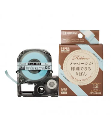 Tepra SFR12BK (Chữ đen nền xanh da trời, khổ 12mm) | ⓿❽❻❽❺⓿❺⓿❺❺ | Nhãn in, tem in, giấy in, băng nhãn, tape in | khuetu.vn