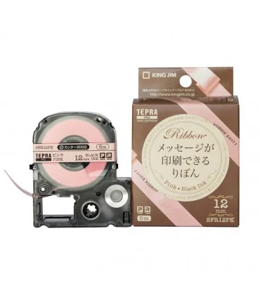 Tepra SFR12PK (Chữ đen nền hồng, khổ 12mm) | ⓿❽❻❽❺⓿❺⓿❺❺ | Nhãn in, tem in, giấy in, băng nhãn, tape in | khuetu.vn
