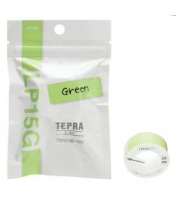 Tepra LITE LP15G (khổ 15mm x 4m, xanh lá) | ⓿❽❻❽❺⓿❺⓿❺❺ | Nhãn in, tem in, giấy in, băng nhãn, tape in | khuetu.vn