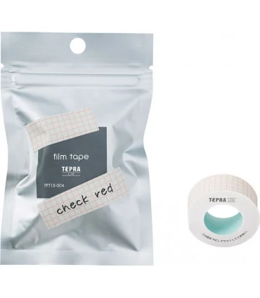 Tepra Coharu TPT15-004 (khổ 15mm x 4m, check red) | ⓿❽❻❽❺⓿❺⓿❺❺ | Nhãn in, tem in, giấy in, băng nhãn, tape in | khuetu.vn