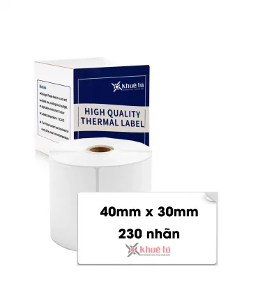 Nhãn đa năng 40 x 30mm, KT-4030-230 | ⓿❽❻❽❺⓿❺⓿❺❺ | Nhãn in, tem in, giấy in, băng nhãn, tape in | khuetu.vn