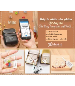 Máy in nhãn Bộ máy in tem vàng bạc, tem trang sức M110 | ⓿❽❻❽❺⓿❺⓿❺❺ | Máy in nhãn, máy in tem, máy in mã vạch | khuetu.vn