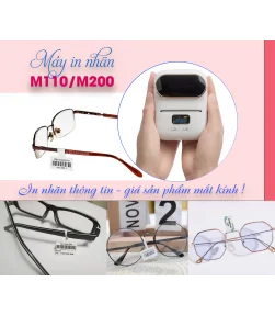 Máy in nhãn Bộ máy in tem gọng kính mắt M200 | ⓿❽❻❽❺⓿❺⓿❺❺ | Máy in nhãn, máy in tem, máy in mã vạch | khuetu.vn