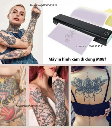 Máy in hình xăm di động M08F | ⓿❽❻❽❺⓿❺⓿❺❺| KHUÊ TÚ